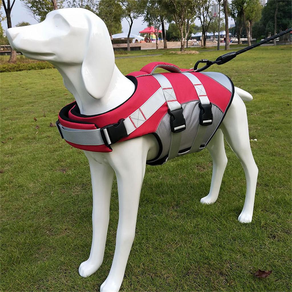 Dog Life Preservers Swimsuit Dog Life Vest Adjustable Belt Flotation Device Safety Swimsuit for Swimming Boating