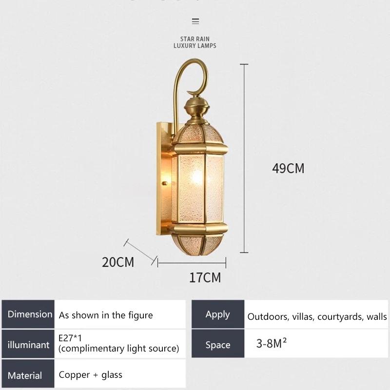 Porch Sconce Balcony Garden Outside Wall Lamp Vestibule Outdoor Wall Light Waterproof IP65 Radar Motion Sensor Outdoor Lighting