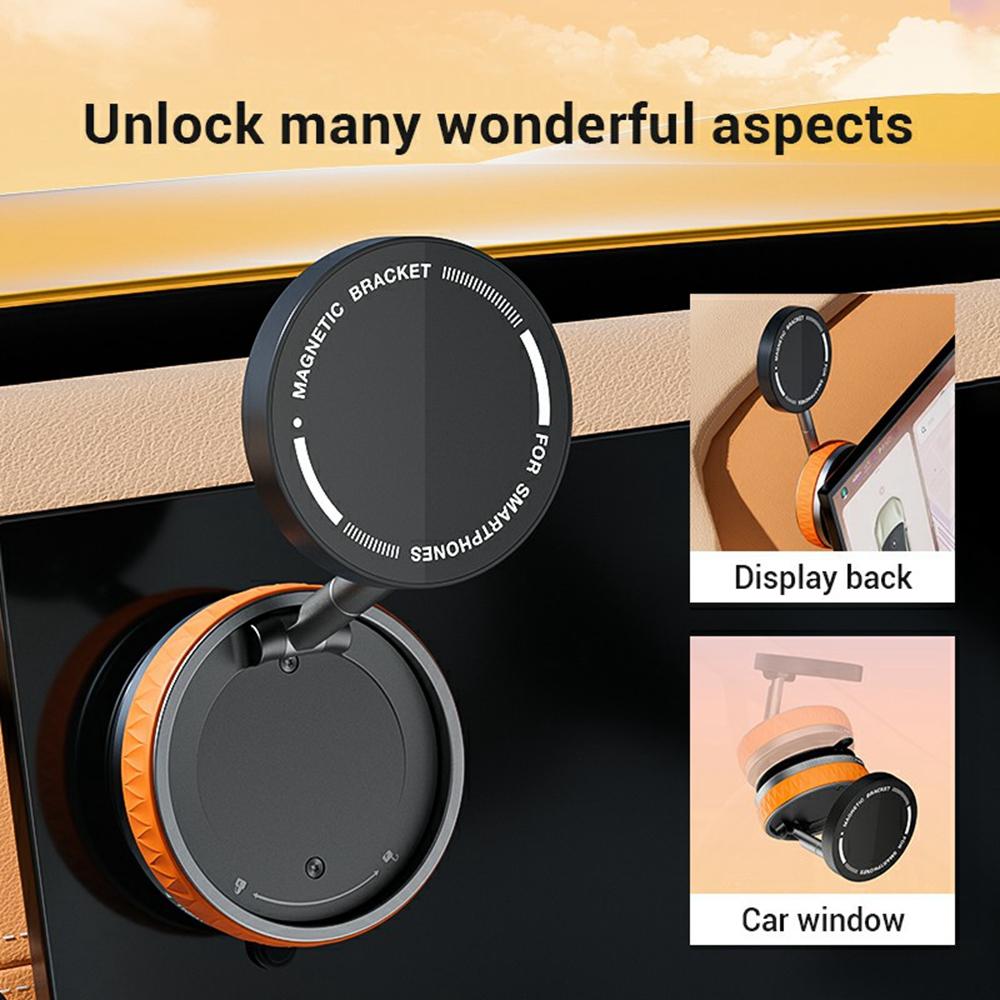 X58 Foldable Suction Cup Phone Holder Car Mirror Glass 360 Degree Rotation Magnetic Phone Stand