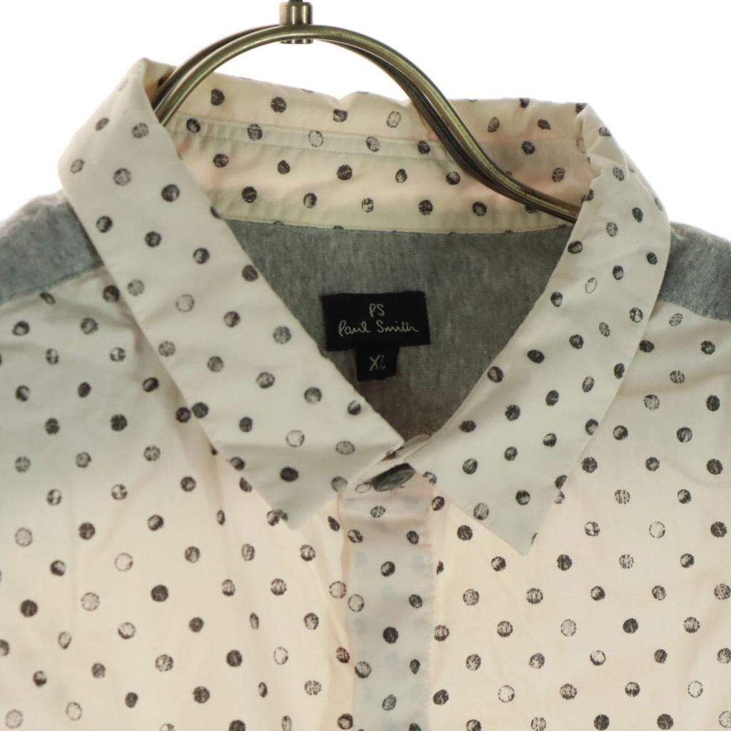 Paul Smith Made In Japan Dot Pattern Long Sleeve Cotton Shirt XL Pink Men's Used