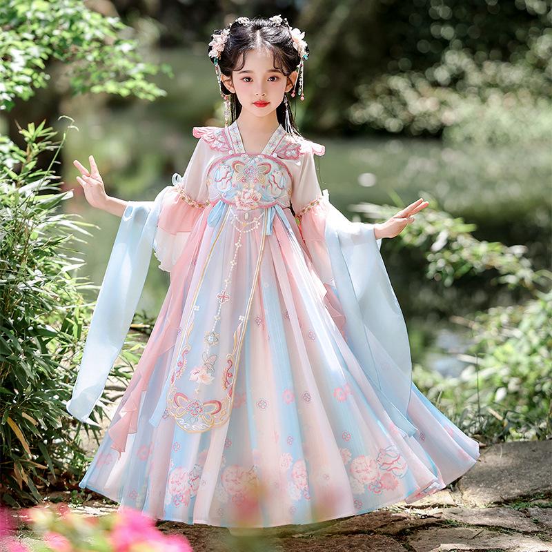 Girls' Hanfu 2026: Spring/Autumn Fairy Ruqun Tang Suit Princess Dress - Chinese Style Performance Costume