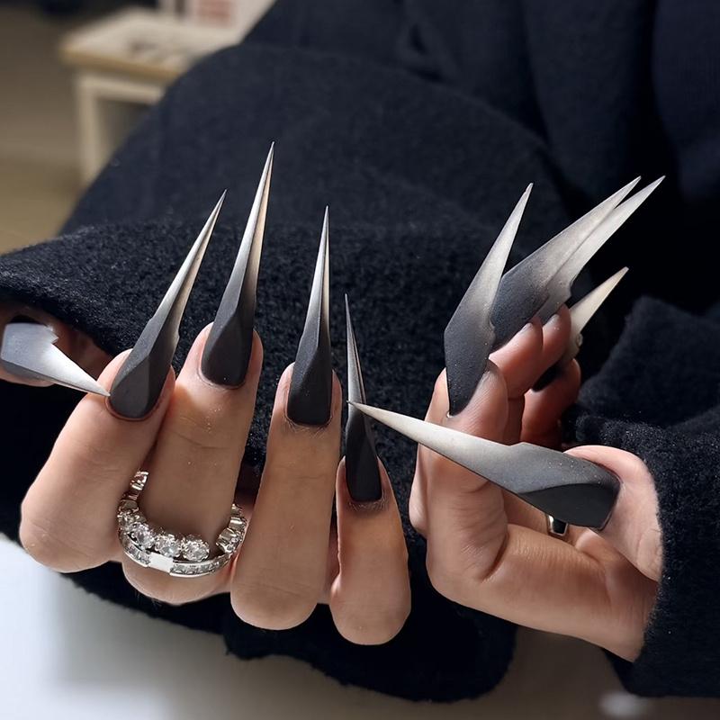

70 Pcs Mechanical Dragon Claw Dual Nail Forms For Poly Extension Gel Nail Molds Nail Extension Forms For Building Gel Manicure
