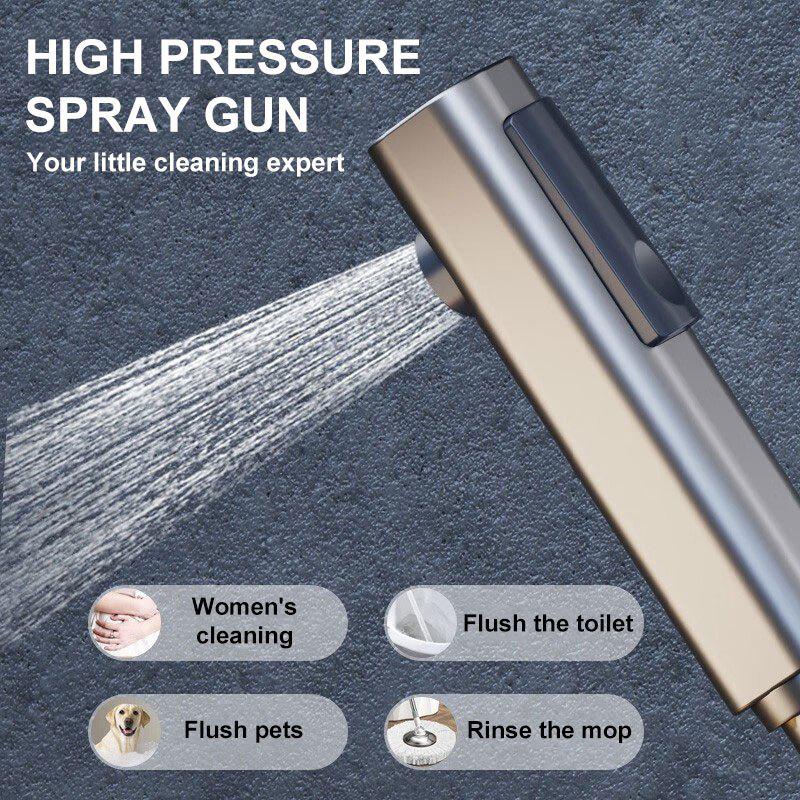 High Pressure Bidet Spray Toilet Set Bidet Set Toilet Flushing Spray Faucet Nozzle Flusher