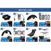 Motorcycle Chrome 7''Headlight Trim Ring+4.5'' Fog Light Cover +Visor Style Turn Signal Trim Ring For Harley Touring FLH Softail