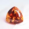 Natural Orange Sapphire Loose Gemstone Trillion Cut 5.30 Ct September Birthstone for Gem Collections