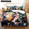 Fashion 3D Print Cartoons Demon Slayer Bedding Sets Duvet Cover Set With Pillowcase Twin Full Queen King Bedclothes Bed Linen
