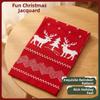 Thermal Yarn Christmas Hat Scarf Striped Pattern Knitted Holiday Scarf Xmas Beanie  Merry Couples