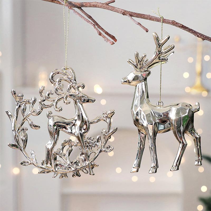 1PC Plastic Gifts Elk Holiday Butterfly Christmas Tree Ornaments Party Multiple Options Available