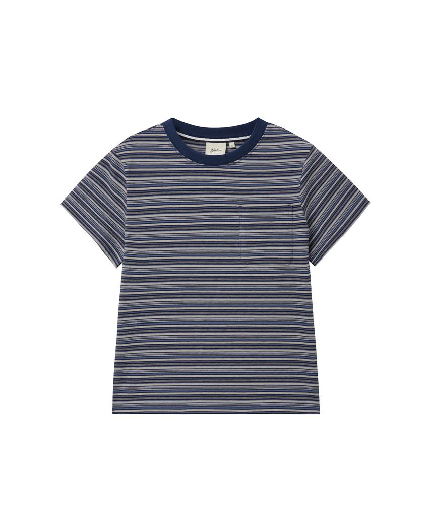 YALE Women'S Multi-Stripe T-Shirt_Navy