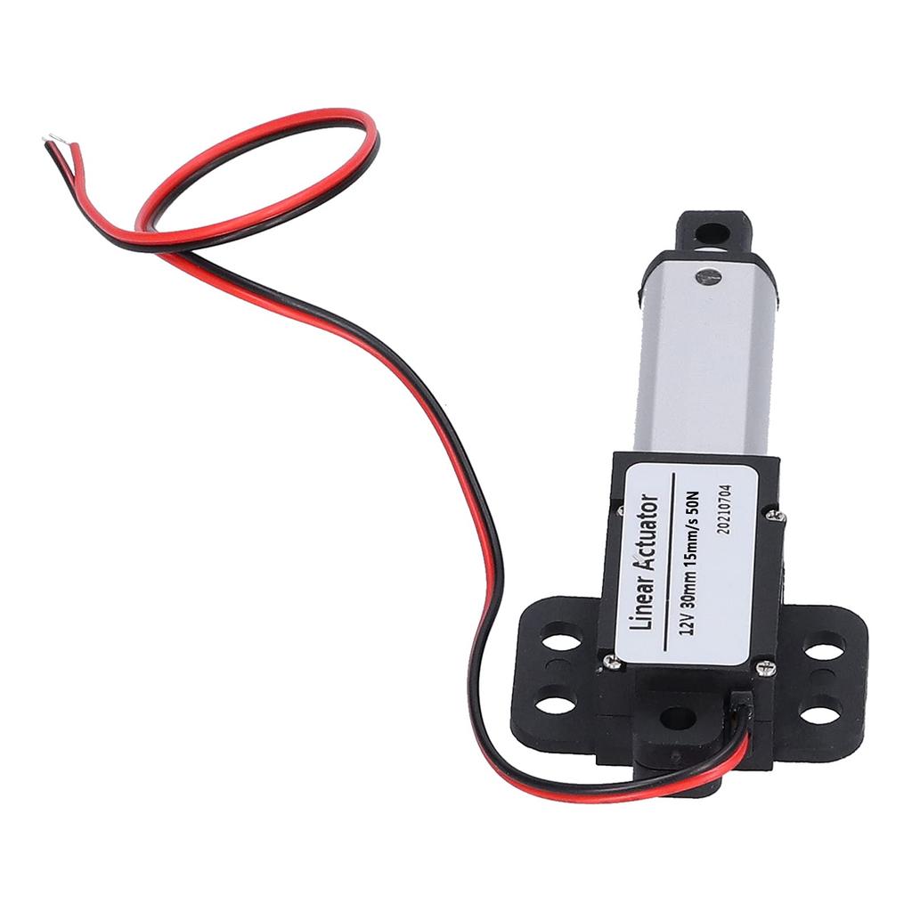 30mm Stroke Electric Linear Actuator, Low Noise, Short-Circuit Protection, T-Screw, Mini Motion Actuator, Industrial Use (Stroke 30mm-15mm)