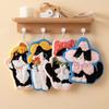 Cartoon Kawaii Kitten Hand Towel Super Absorbent Washing Hand Cloth Kitchen Bathroom Wall Hanging Towels Soft Handkerchief Rag