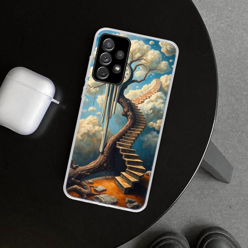 Salvador Dali Art Phone Case Cover for Samsung Galaxy A12 A22 A32 A52 A72 A02S A51 A50S A31 A20S A10S Note 20 Ultra 10 Plus Gala