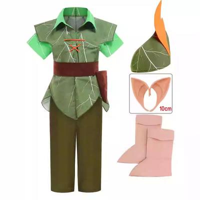 Christmas Children, Peter Pan Movie, Green Elf Children's and Boys' Costumes for School