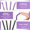 AD23-20 Pcs Cranny Sewing Machine Cleaning Brushes, Reusable Silicone Bristles Cleaning Brushes For Sewing Machine Internal