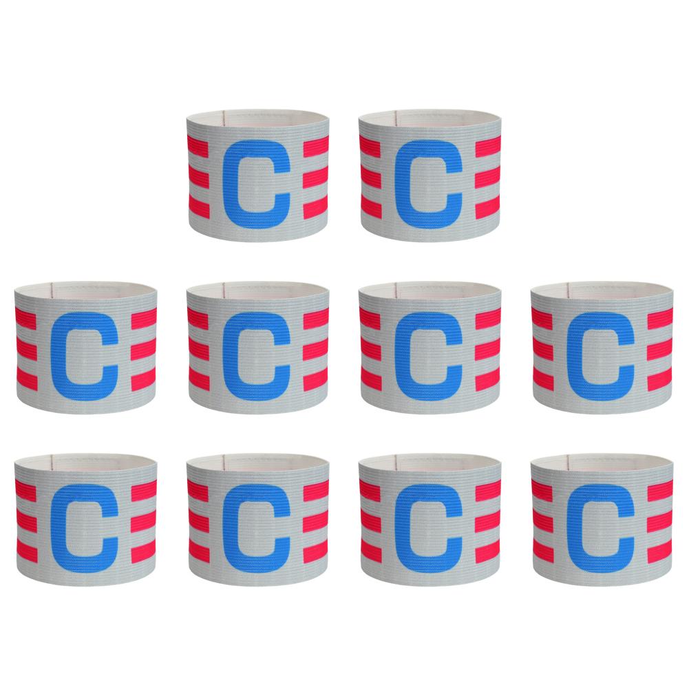 1-10Pcs Kids Adults Football Captain Armband Soccer Arm Band Football Match Captain Group Armband Team Leader C Word Arm Sleeve