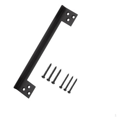 Türriegel-Schutzplatte, Riegelabdeckung, rostfrei, schwarz, umkehrbarer Riegel,
