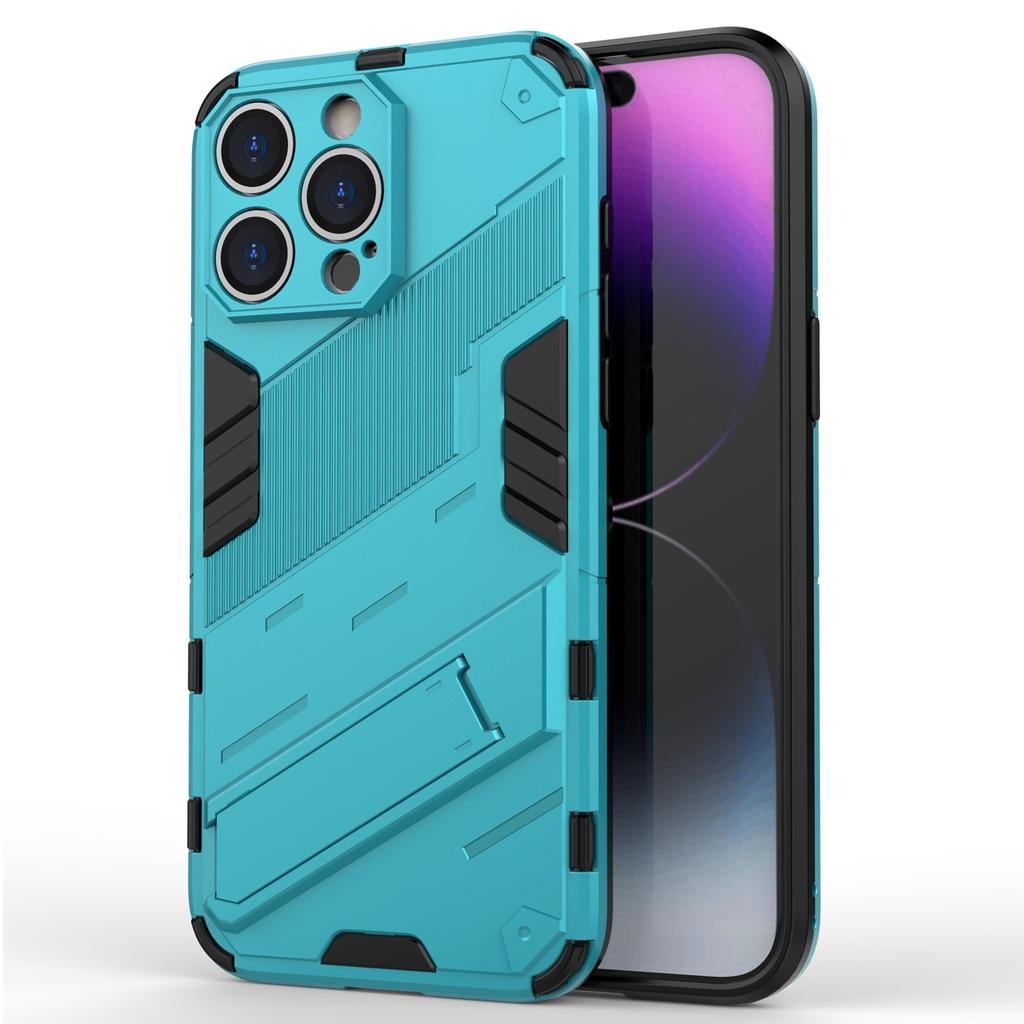 For iPhone 16 Pro Case PC+TPU Shockproof Phone Cover with Kickstand