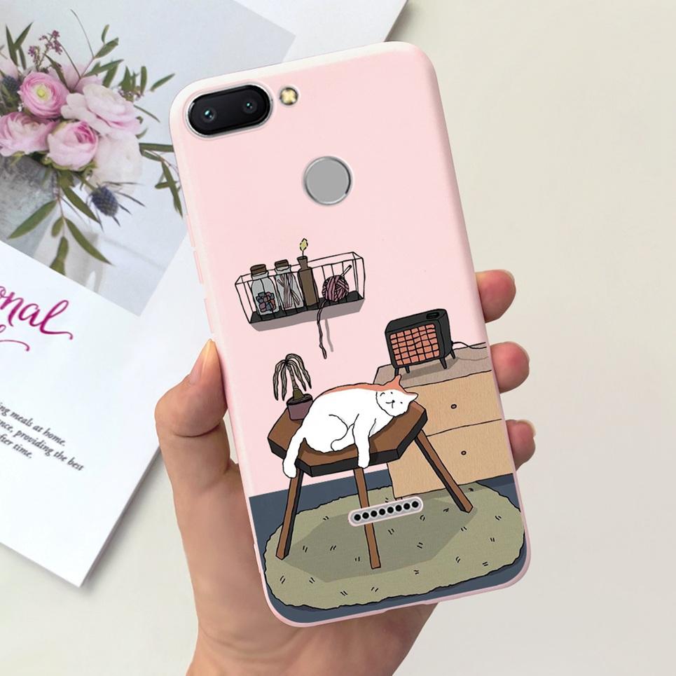 For Cover Xiaomi Redmi 6 6A 6Pro Bumper Shell Fashion Stylish Design Phone Cover For Redmi6 Redmi6a Soft Liquid Silicone Fundas