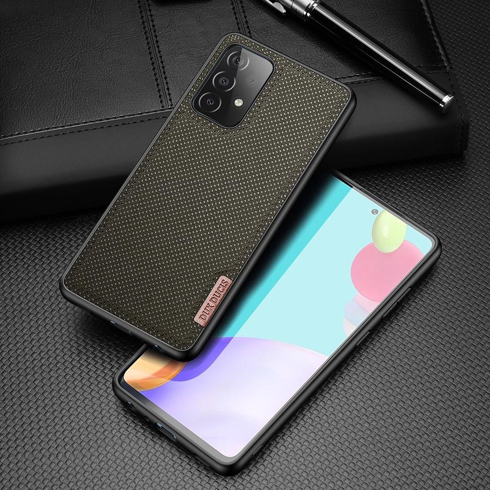 Dux Ducis Fino Etui Pokrowiec Pokryty Nylonowym Materiałem Samsung Galaxy A72 4G Zielony