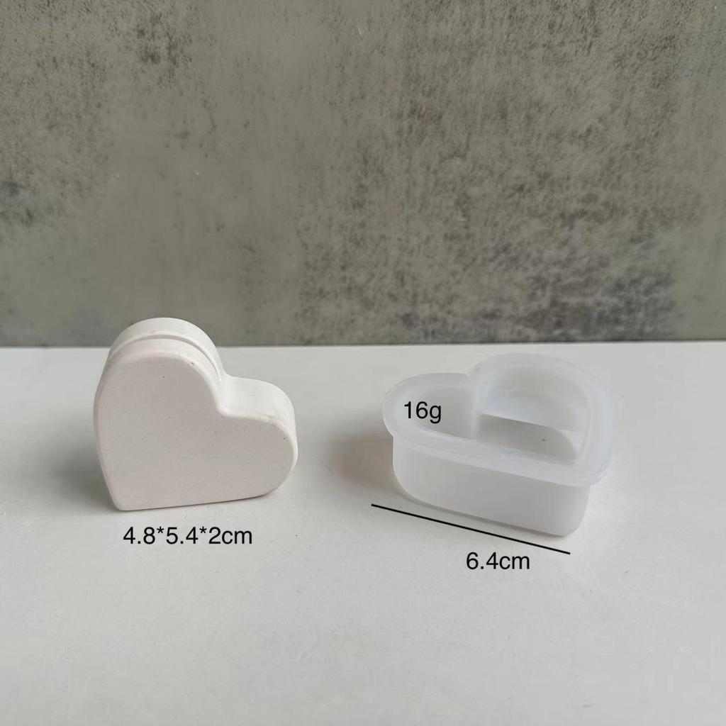 Love Business Card Holder Note Holder Silicone Mold Gypsum Decoration Heart Mold Love Convenience Clip Decoration Resin Mold