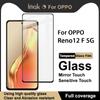 OPPO Reno12 F 5G Cam IMAK Tam Kapsama Temperli Cam Filmi Pro+ Serisi Reno 12 F İçin