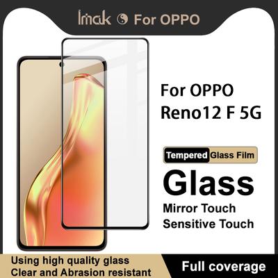 Película de vidrio templado de cobertura total IMAK para OPPO Reno12 F 5G Serie Pro+ para Reno 12 F