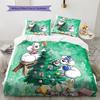 Diddl the Jumping Mouse3 Pattern Bedding Quilt Set  Home Decoration  Gift (1 * Duvet Cover + 2 * Pillowcase  Without Core)