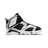 Jordan Air  6 Retro Little Flex SE Bequeme Trendige Colorblock High-Top Kinder Basketballschuhe Schwarz und Weiß Graffiti Kinder Sneaker DC4103-001
