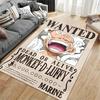 Wanted Poster Monkey D. Luffy Suitable As a Non-slip Mat for the Living Room or Bedroom Sofa