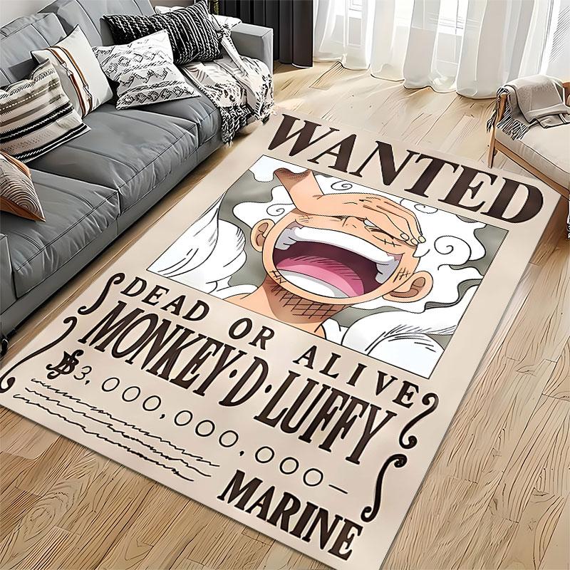 Wanted Poster Monkey D. Luffy Suitable As a Non-slip Mat for the Living Room or Bedroom Sofa