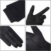 Winter Suede Gloves Women, Warm Wool Lining Touchscreen Texting