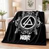 Linkin Park Flannel Throw Blanket Soft Warm Cozy For Sofa Bed Indoor Home Bedroom Use