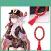 2 st Genshin Impact Hu Tao Armband Röd Agatpärlor Unika Handgjorda Smycken För Cosplay-evenemang