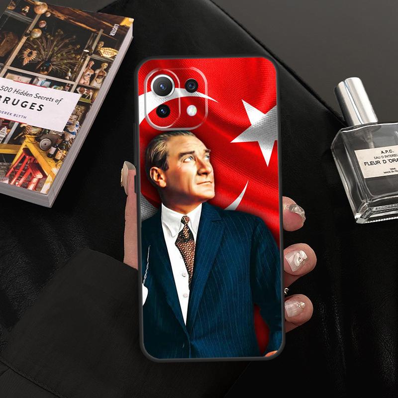 Turkey Mustafa Kemal Ataturk Case For Xiaomi 15 14 13 Ultra 11T 12T 13T 14T Pro POCO X7 Pro X3 X5 X6 F5 F6 M6 Pro Cover