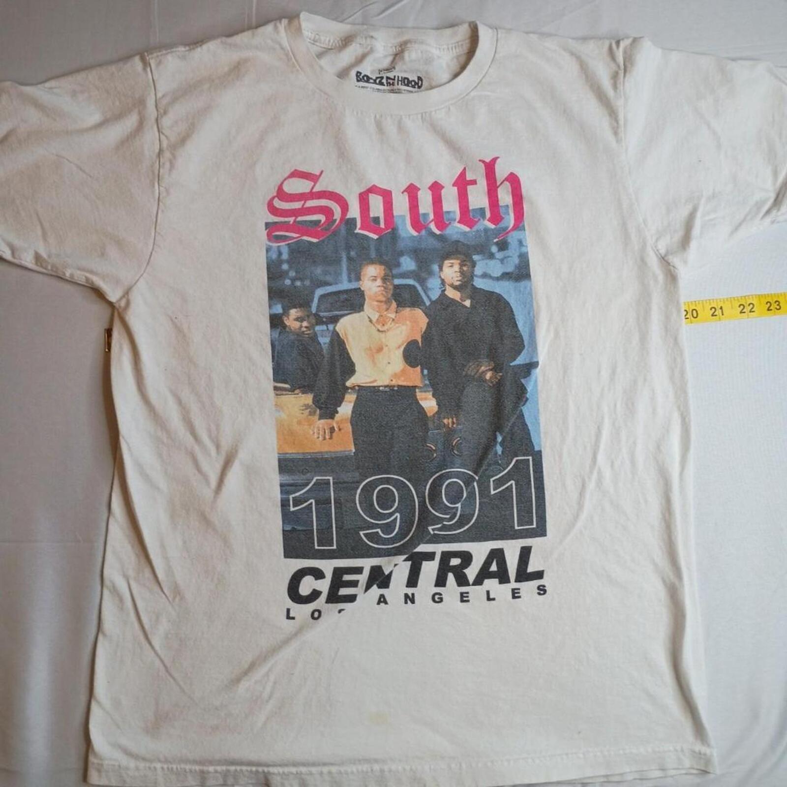 

Boyz N The Hood white cotton t-shirt Size M #90s #movie 1991 south central #35 S разноцветный