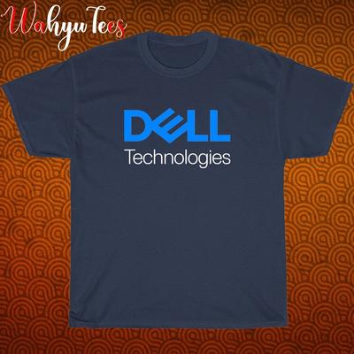 Nový! Dell Technology Logo Černá Šedá Tmavě modrá Bílá Velikost S-5XL Unisex Tričko