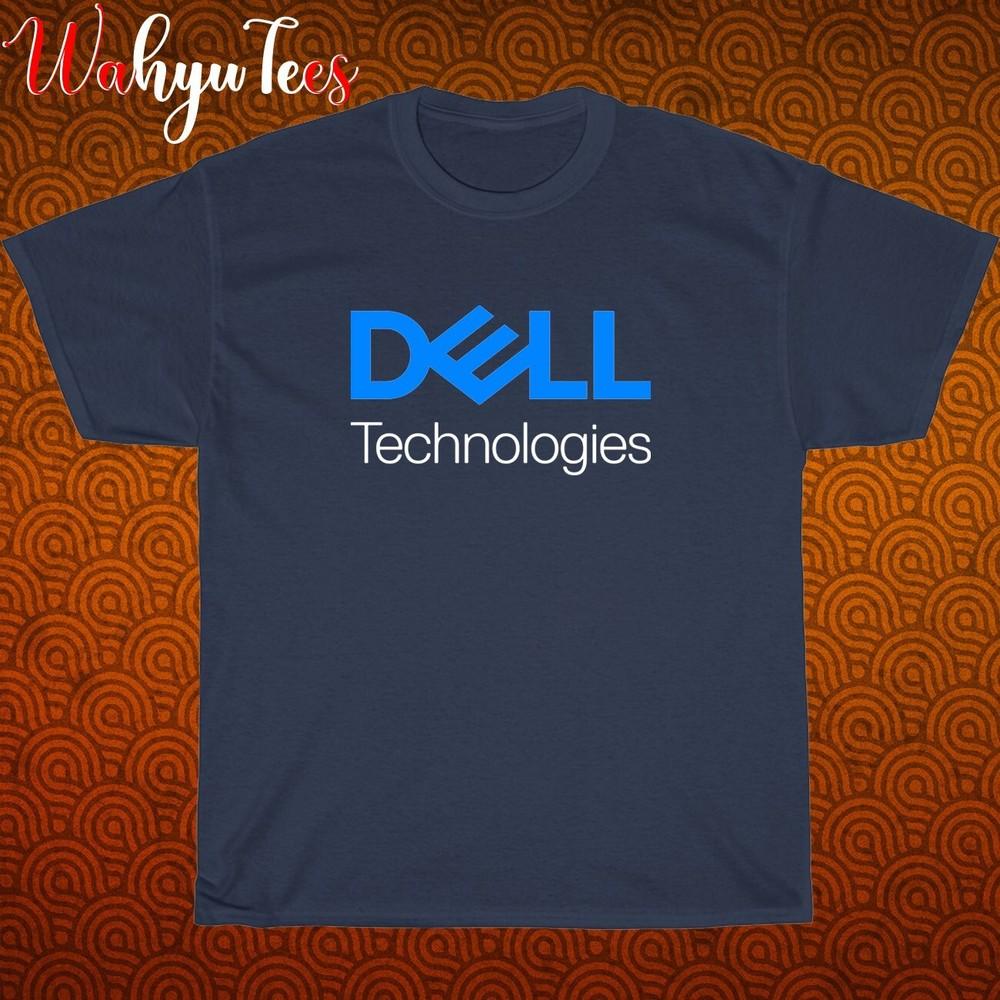 

New! Dell Technology Logo Black Grey Navy White Size S-5XL Unisex T-Shirt L