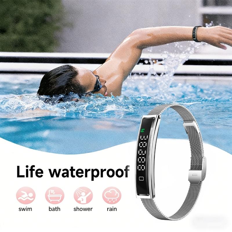 Waterproof Fitness Trackers Bracelets 120 Sport Mode Activity Monitor Long Battery For