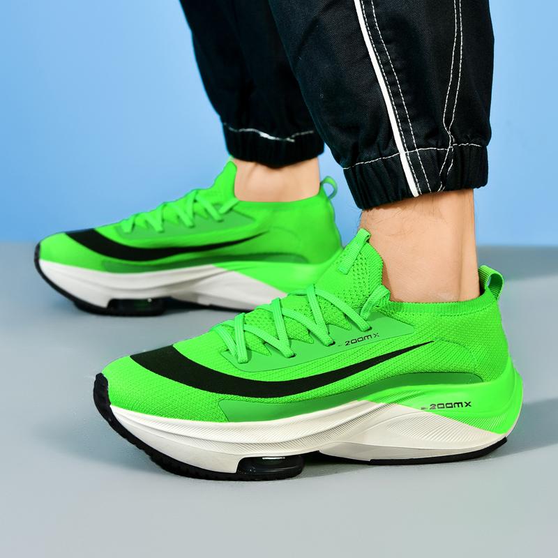 Zapatos deportivos transpirables y huecos de tendencia de moda, cómodos y resistentes al desgaste, zapatos para correr para parejas, zapatos deportivos ligeros