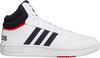 Buty koszykarskie Adidas Hoops 3.0 Mid Classic Vintage białe/atramentowy legendarny/żywy czerwony