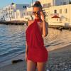 2026 Europäischer und amerikanischer Stil Damenbekleidung Sommer Neu Ärmellos Nackenträger Sexy Rückenfrei Enger Hüftkleid