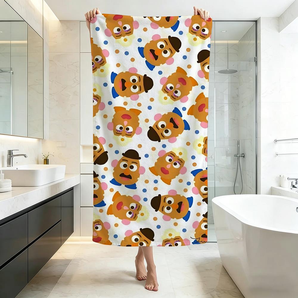 Funny-Potato HeadS Towel Five-Star Hotel Quality Eco-Friendly Ultra Soft Thick Towels & Beach Towels