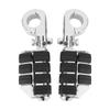 32mm Pair Universal Motorcycle Footrest with Fixing Bracket for Motorbike ATV UTV Scooter