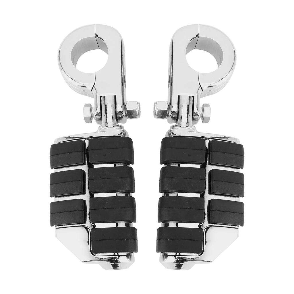 32mm Pair Universal Motorcycle Footrest with Fixing Bracket for Motorbike ATV UTV Scooter