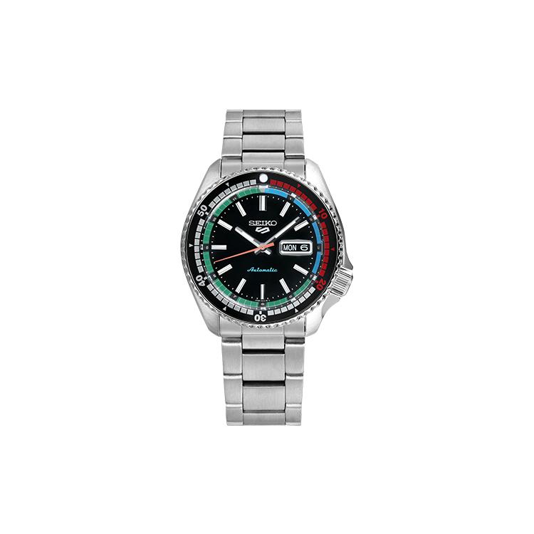SEIKO 5 Sports Automatic Mechanical Movement Stainless Steel Strap Watch Men s Watches Black Dial SRPK13 Black Dial