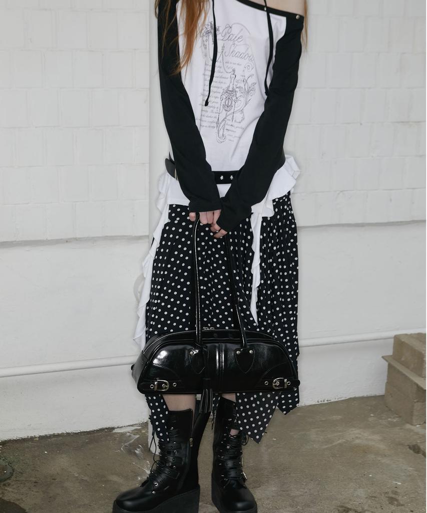 Notknowing Belted Bohem Bag (Black)