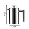 Double Walled Coffee Maker Pot Stainless Steel French Press Coffee Maker Coffee Press Filter Pot