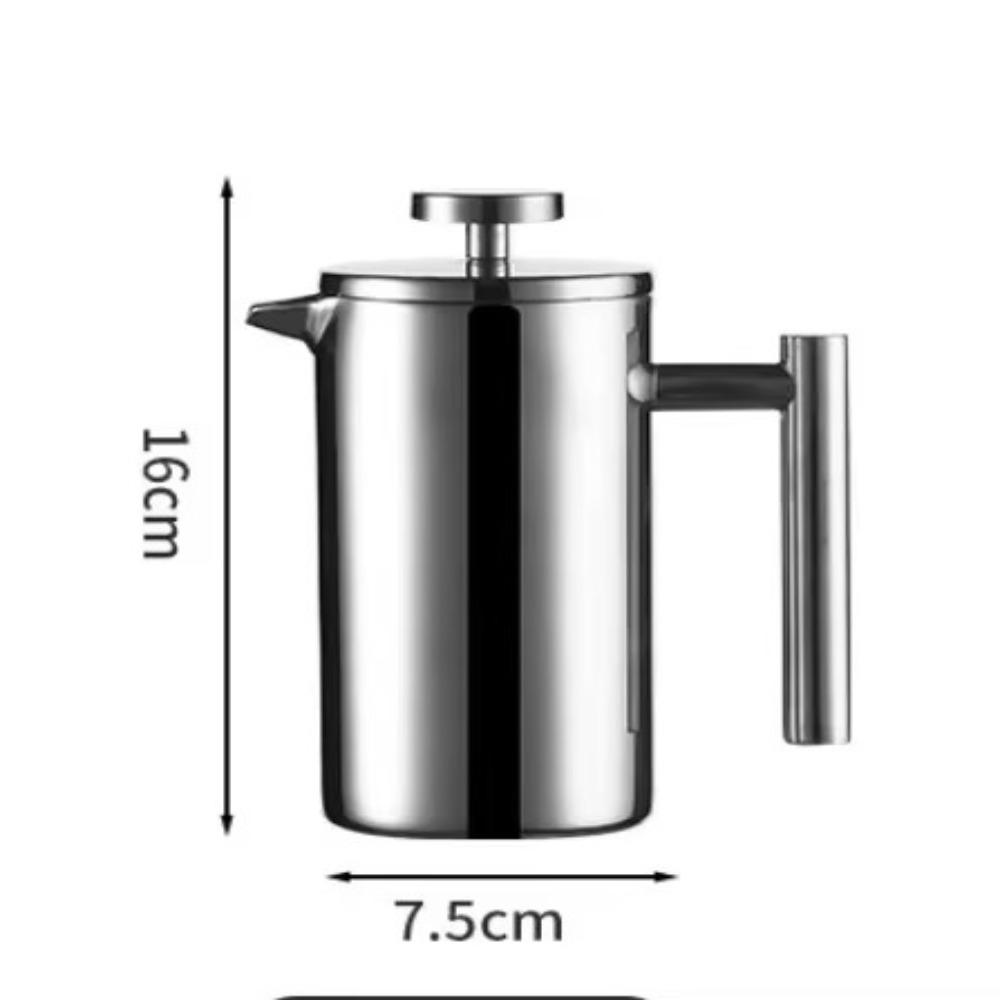Double Walled Coffee Maker Pot Stainless Steel French Press Coffee Maker Coffee Press Filter Pot