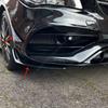 DAR4 For Mercedes Benz CLA C117 X117 CLA200 220 250 CLA45 AMG 2016-2019 Front Bumper Lip Splitter Fog Lamp Trim Grille Air Blade ABS