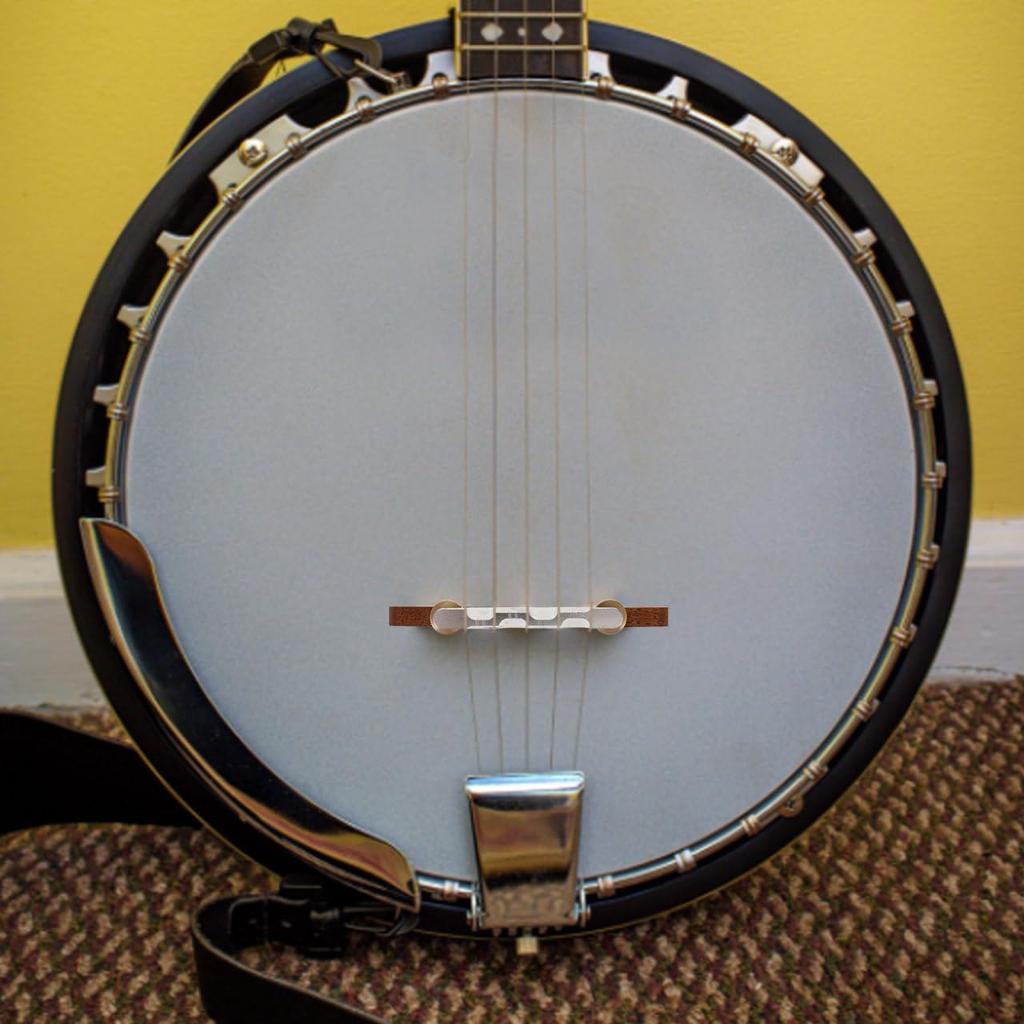 Abaodam Banjo Bridge, Wood Banjo Bridge Saddle, Durable Musical Instrument Part, Banjo Musical Instrument Accessory